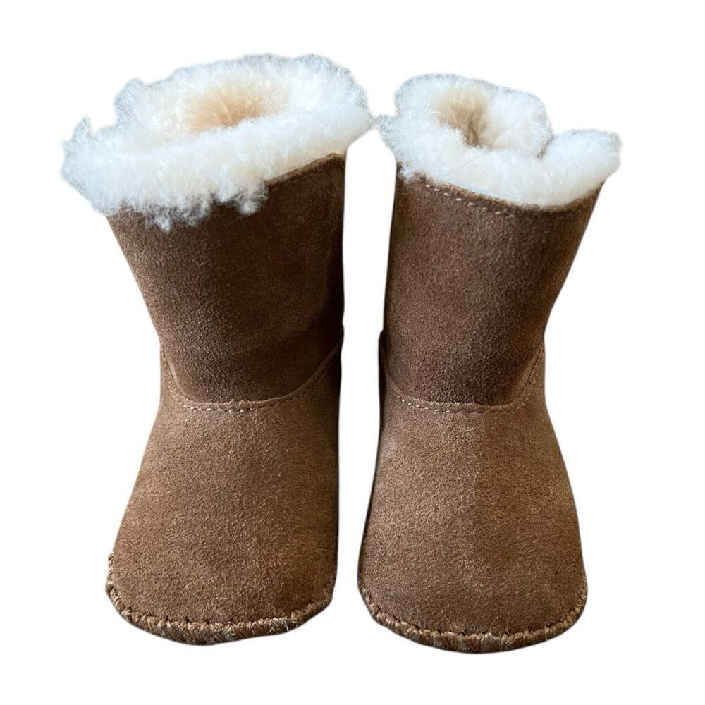 UGG Australia Toddler Caden Suede Shearling Winter Boot Chestnut Size 4/5